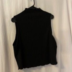 SHEIN black cropped tank top; 2XL